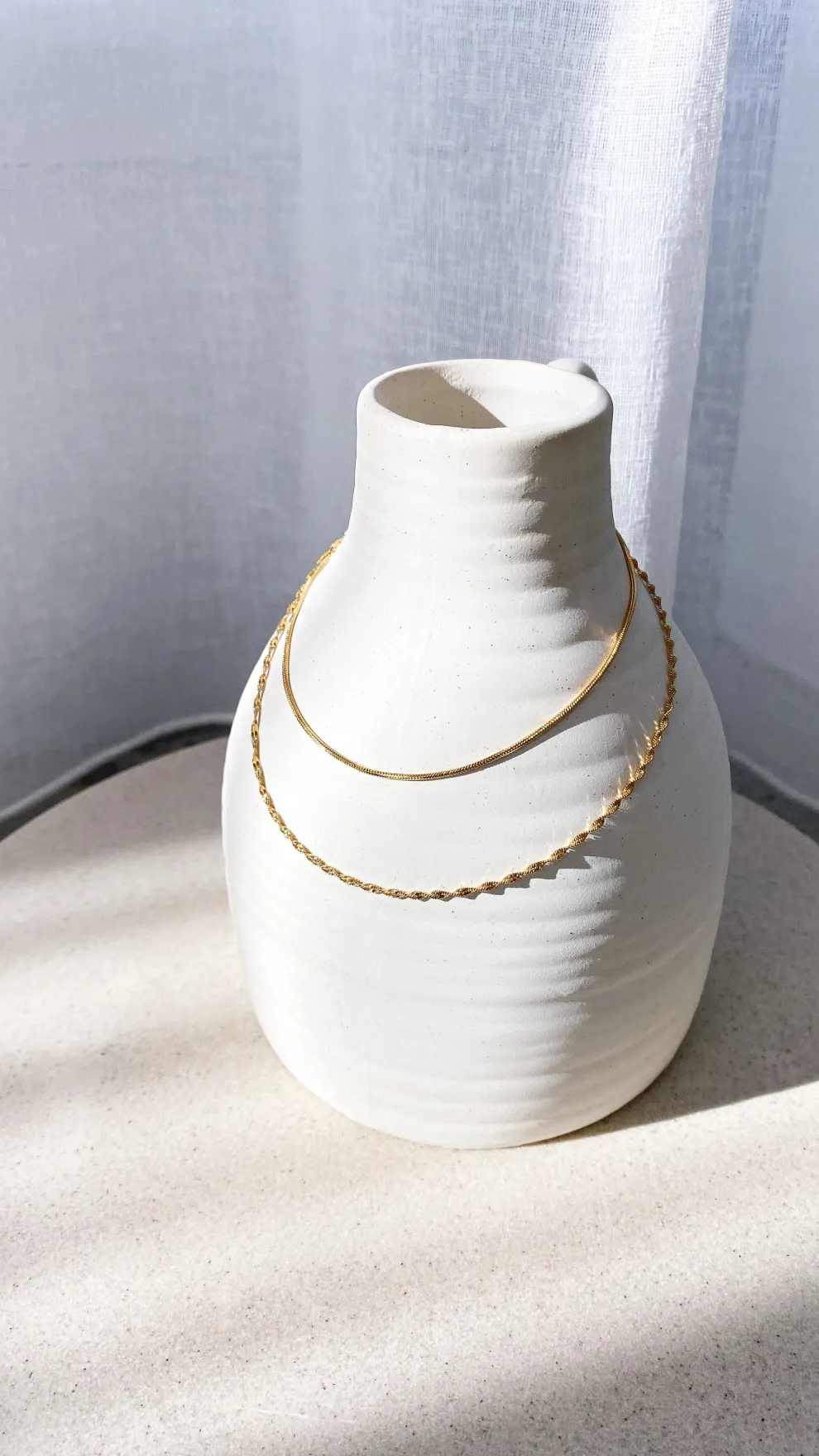 Sarah Twist Necklace Set - Gold