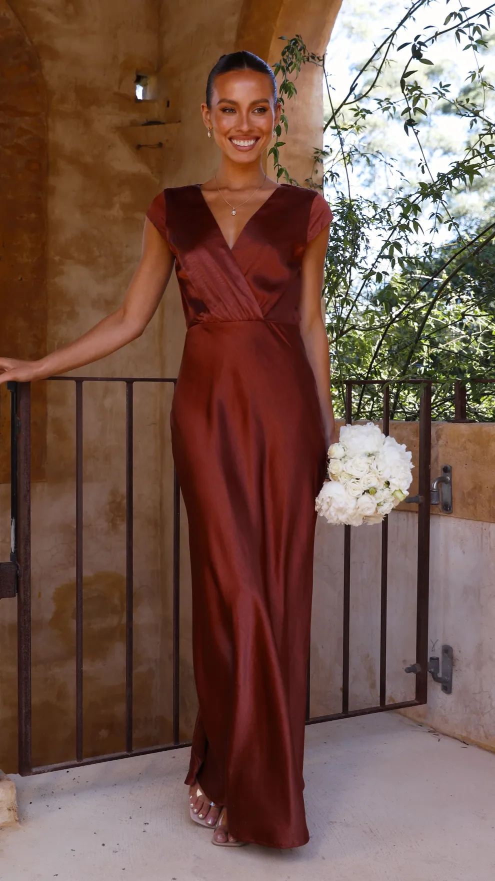 Selma Maxi Dress - Rust