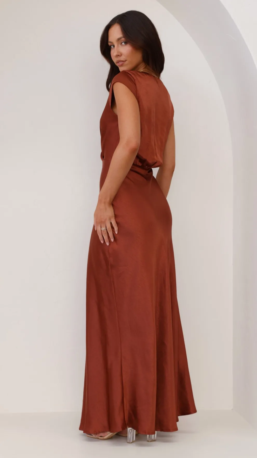 Selma Maxi Dress - Rust