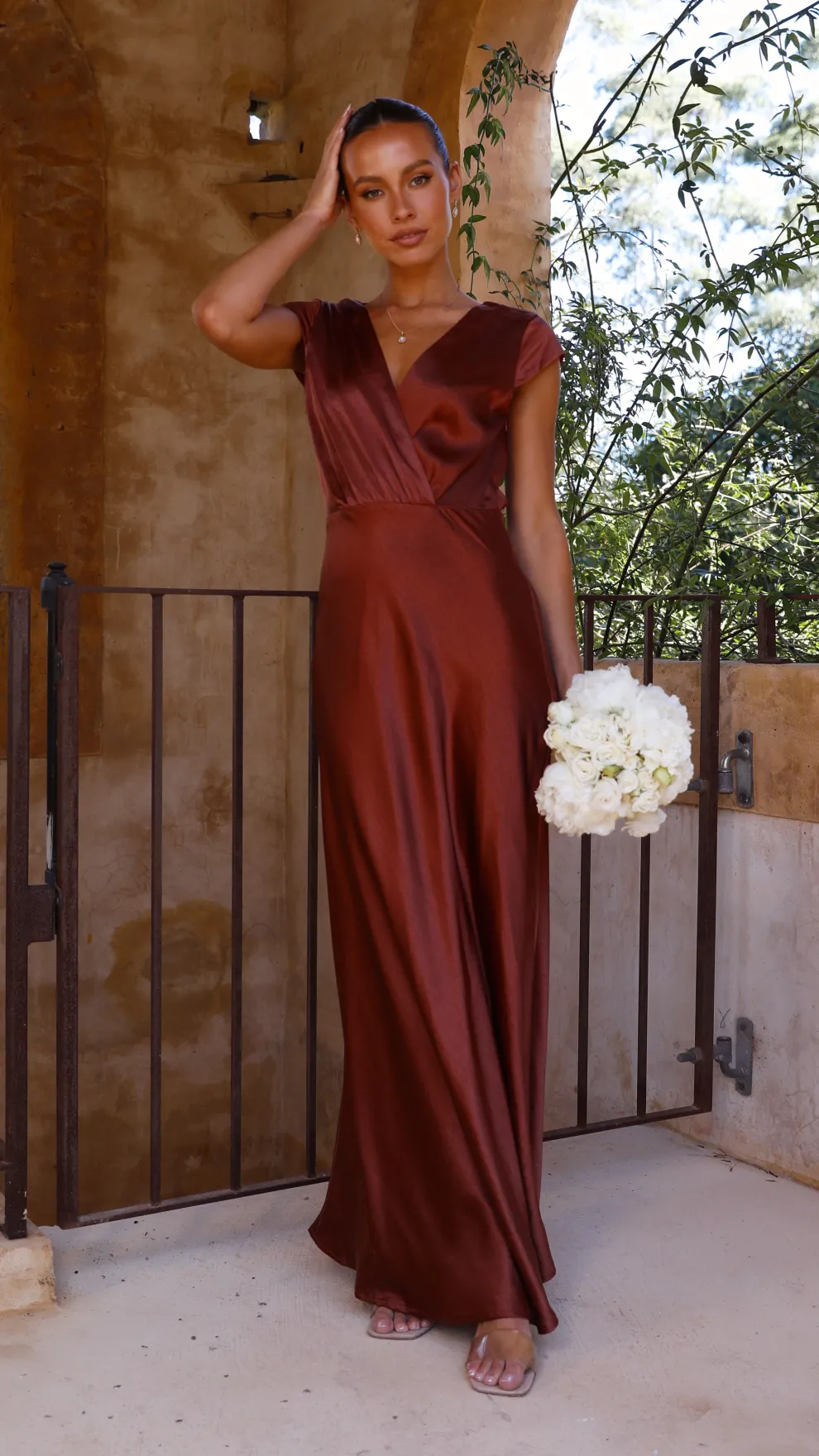 Selma Maxi Dress - Rust