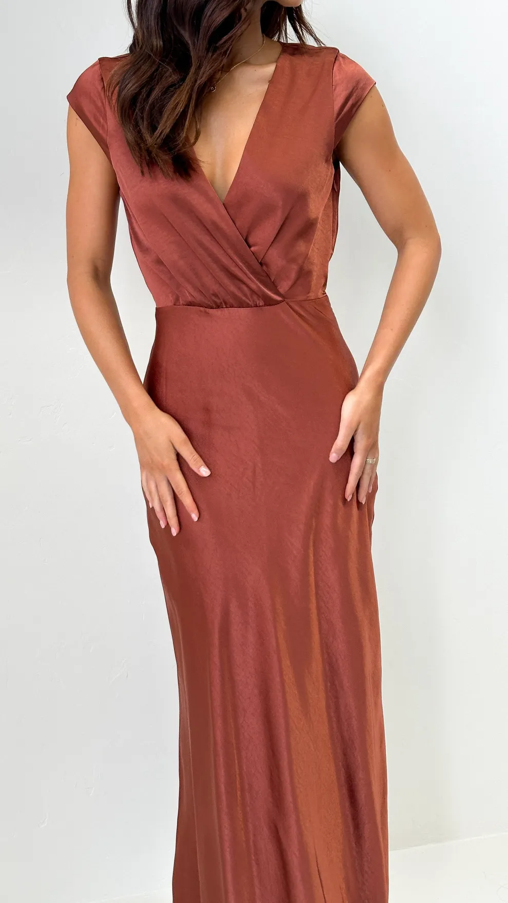 Selma Maxi Dress - Rust
