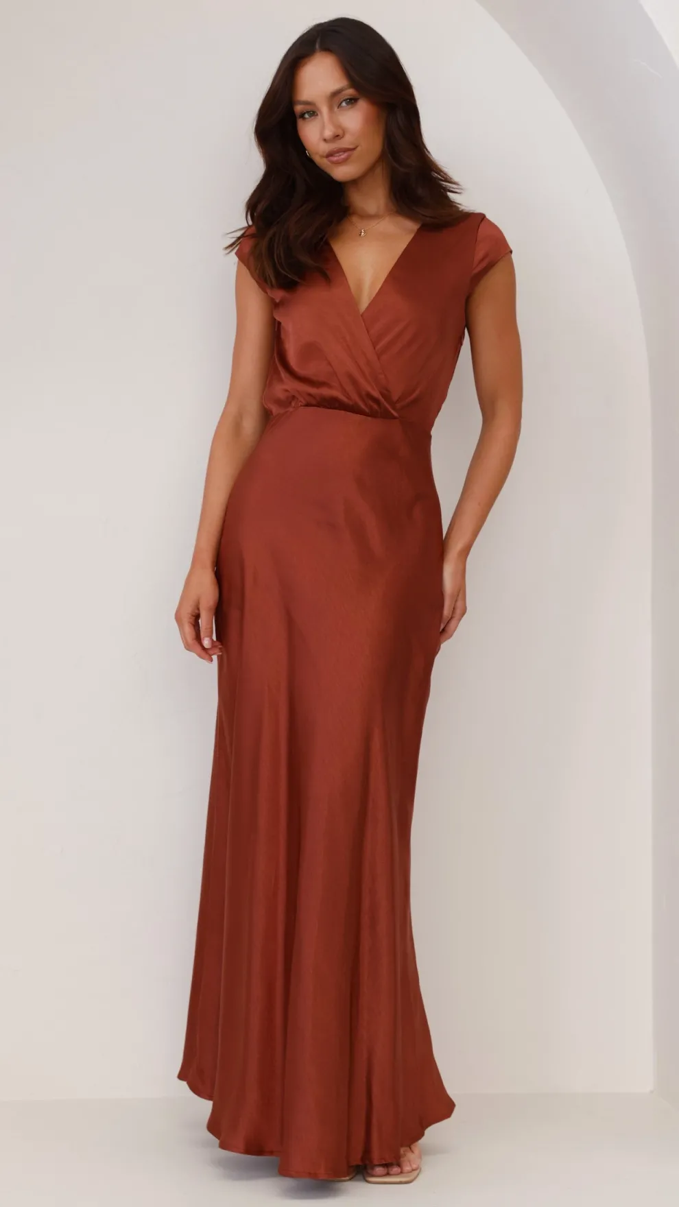 Selma Maxi Dress - Rust