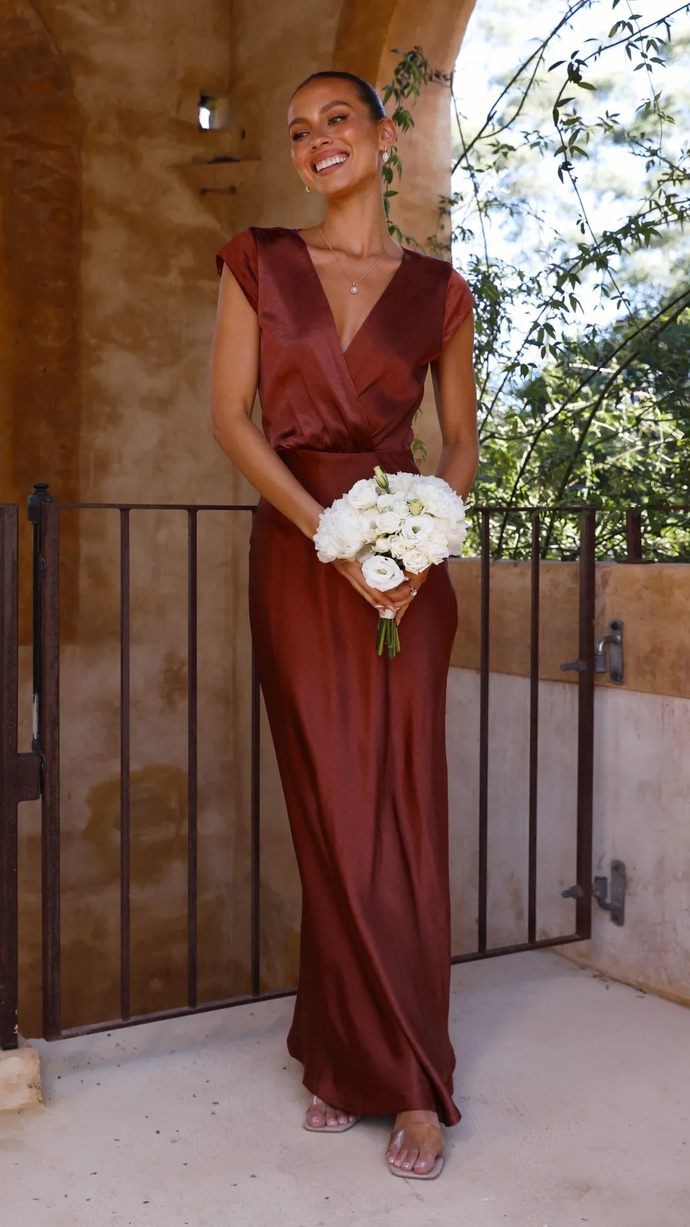 Selma Maxi Dress - Rust