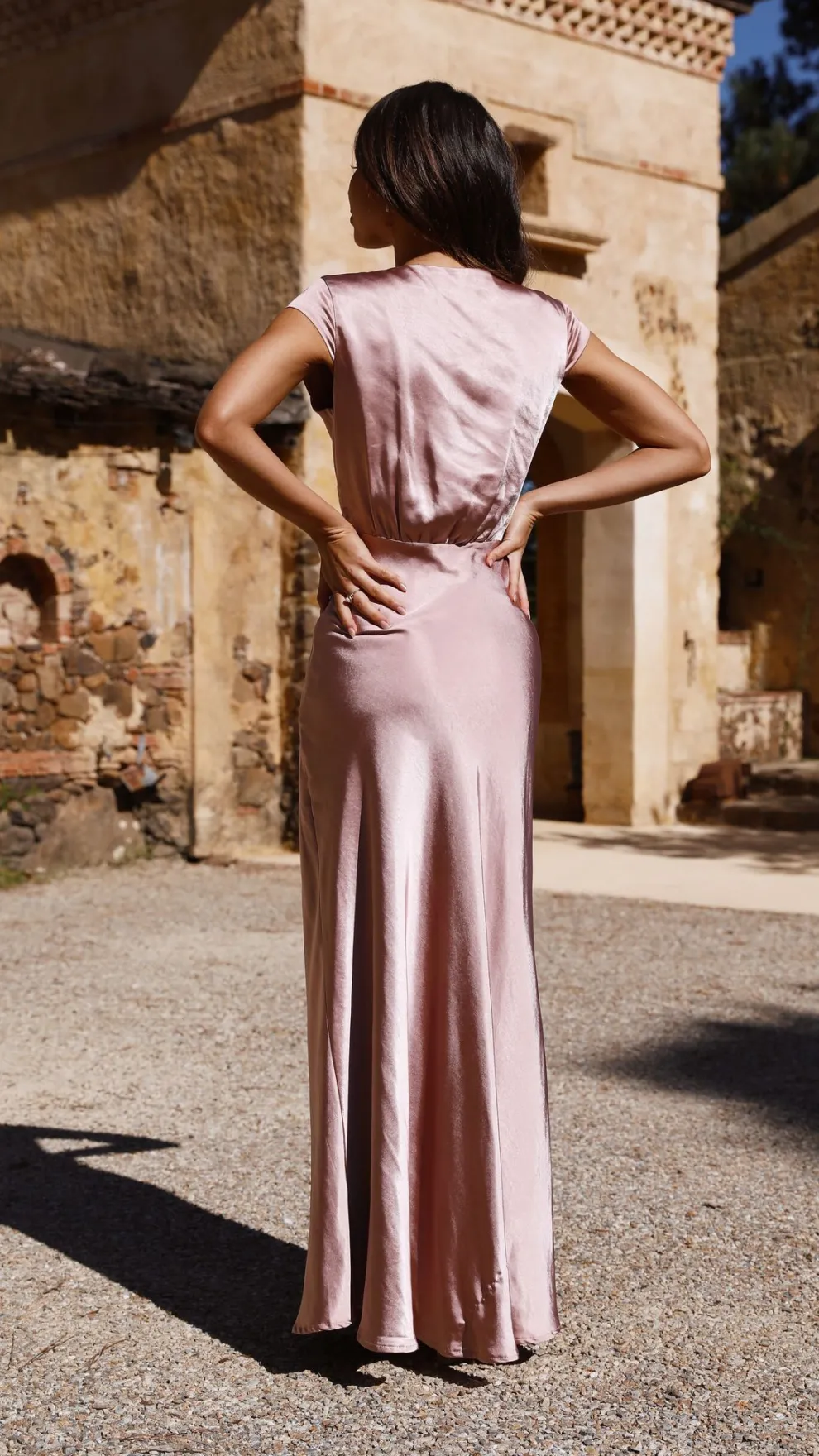 Selma Maxi Dress - Dusty Pink