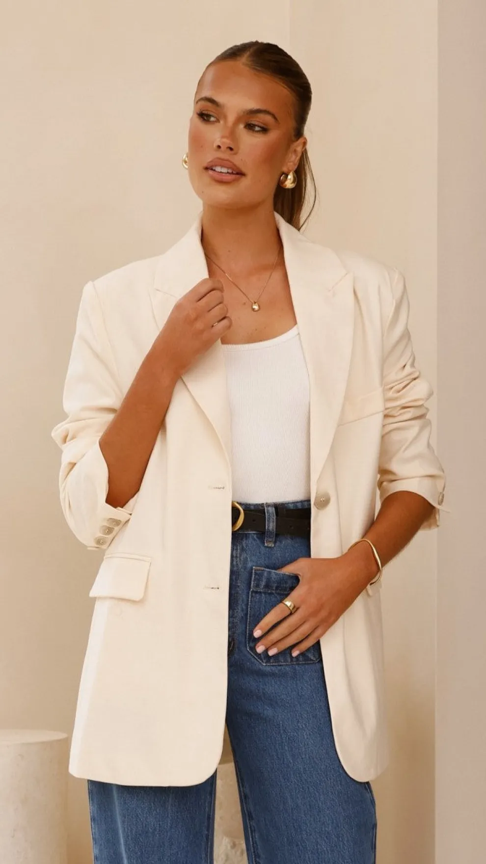 Shannon Blazer - Cream