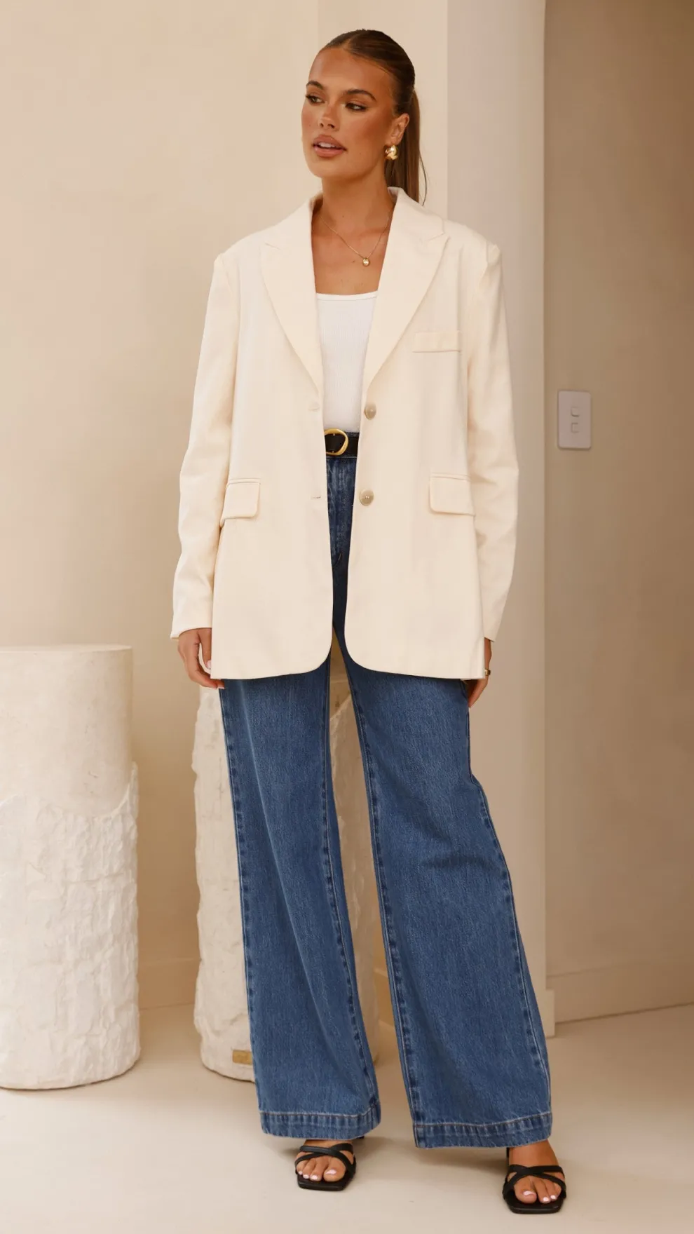 Shannon Blazer - Cream