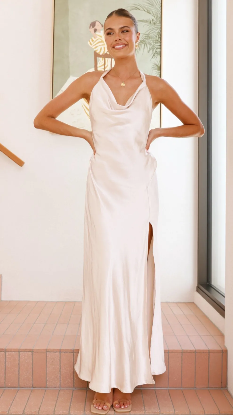 Sian Maxi Dress - Champagne