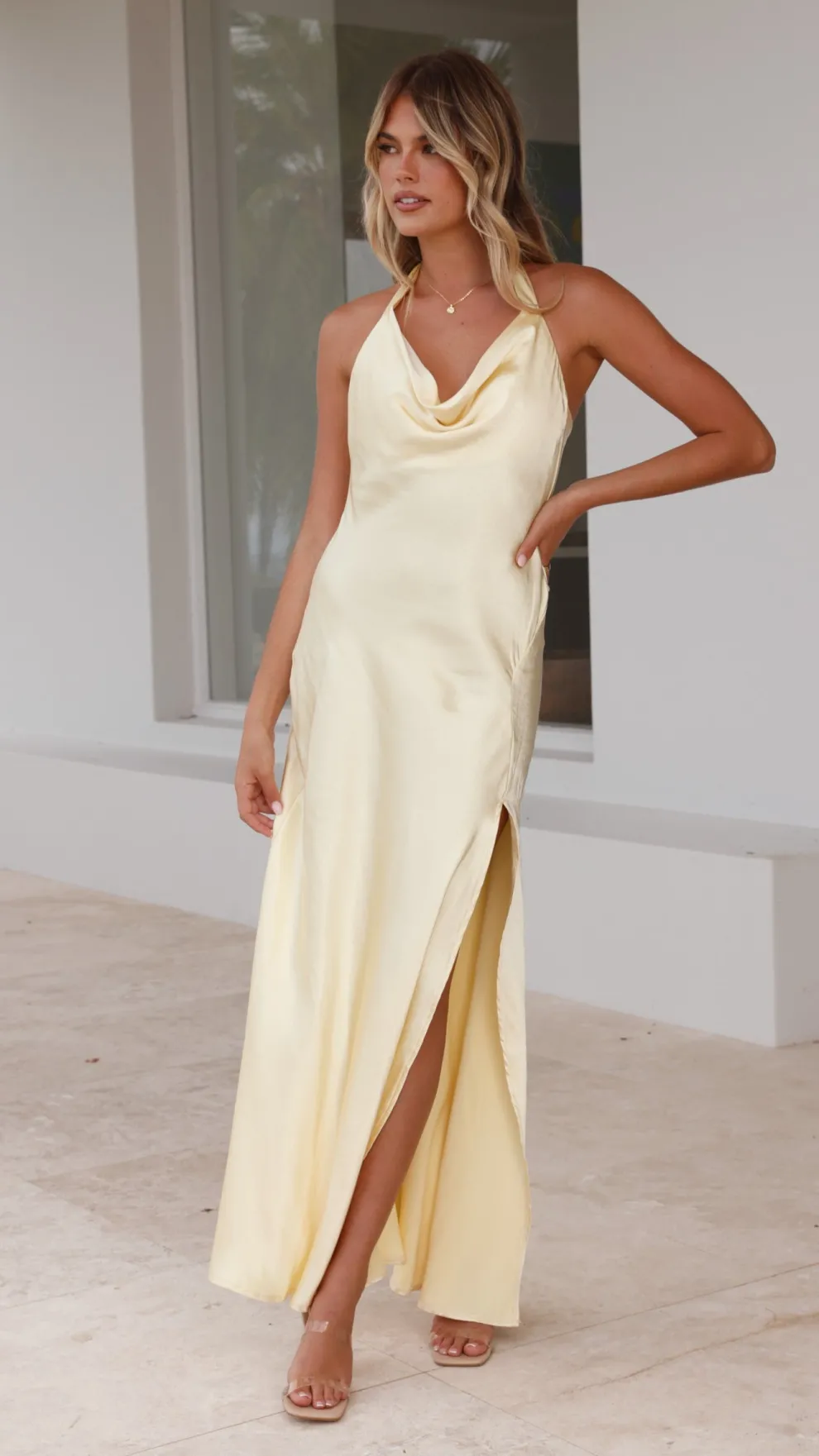 Sian Maxi Dress - Yellow