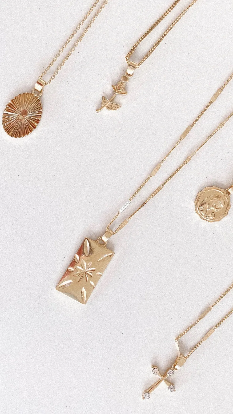 Sierra Fine Necklace Set - Gold