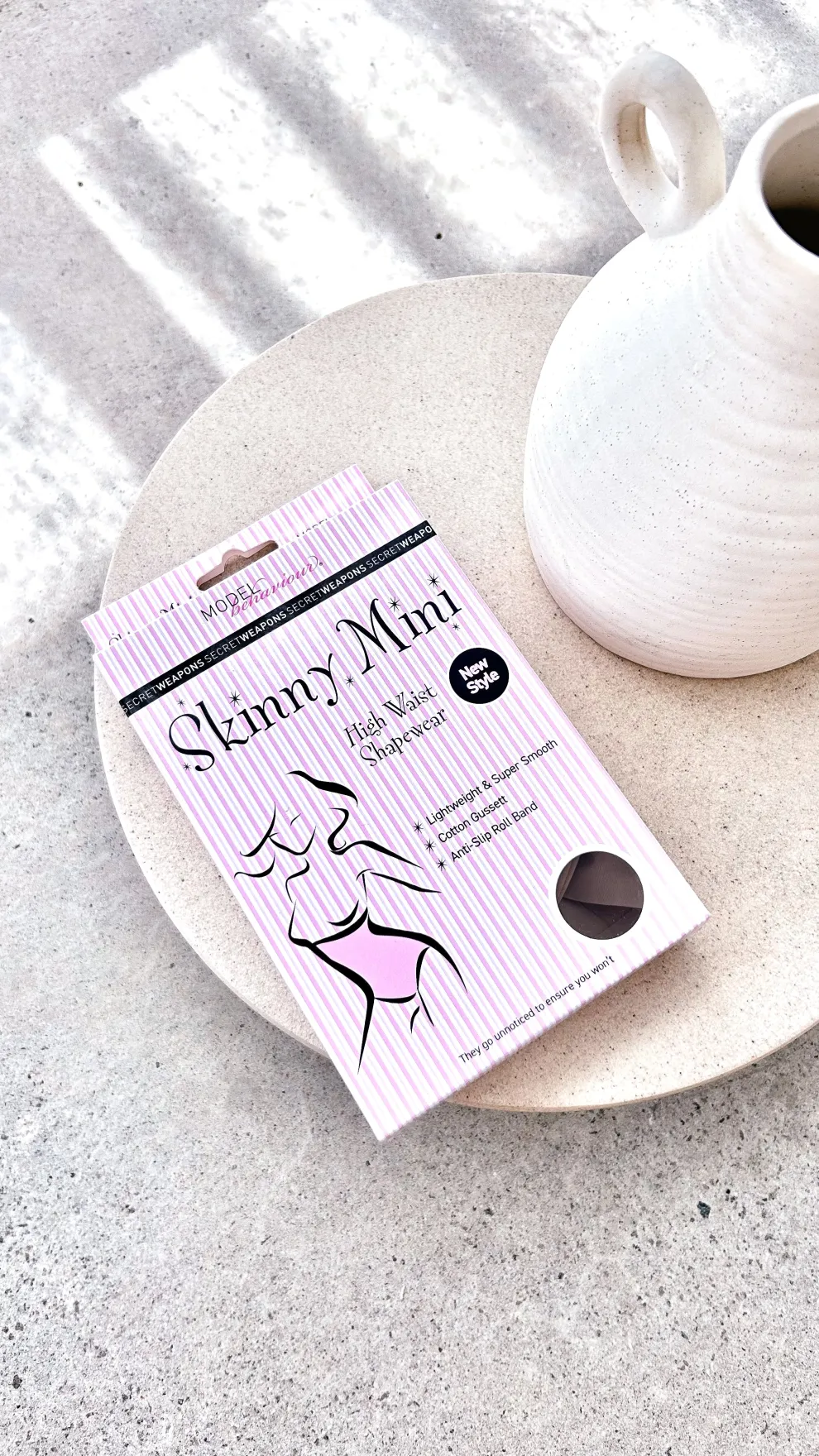Skinny Mini High Waist Shapewear - Nude