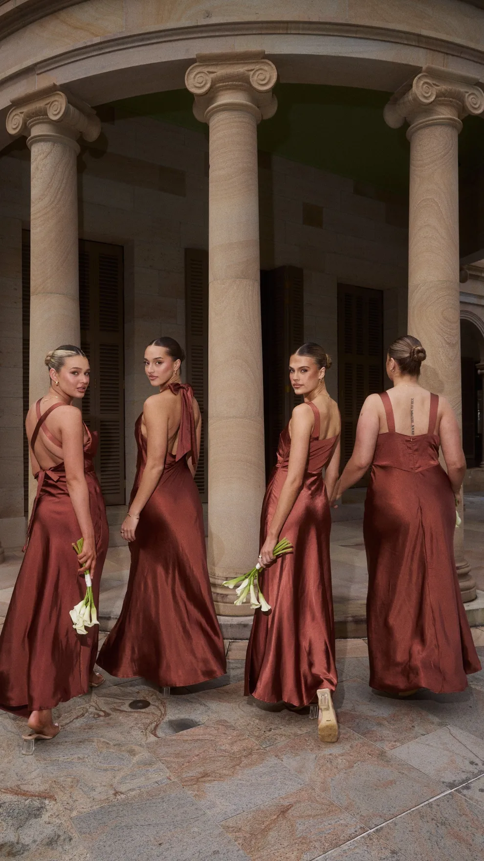 Sofia Maxi Dress - Rust