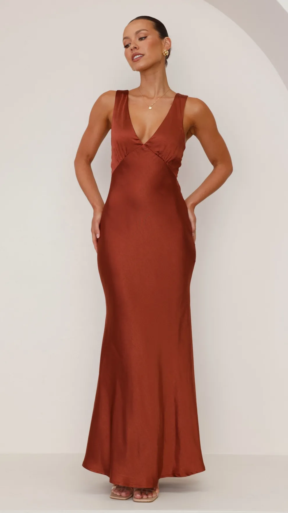 Sofia Maxi Dress - Rust