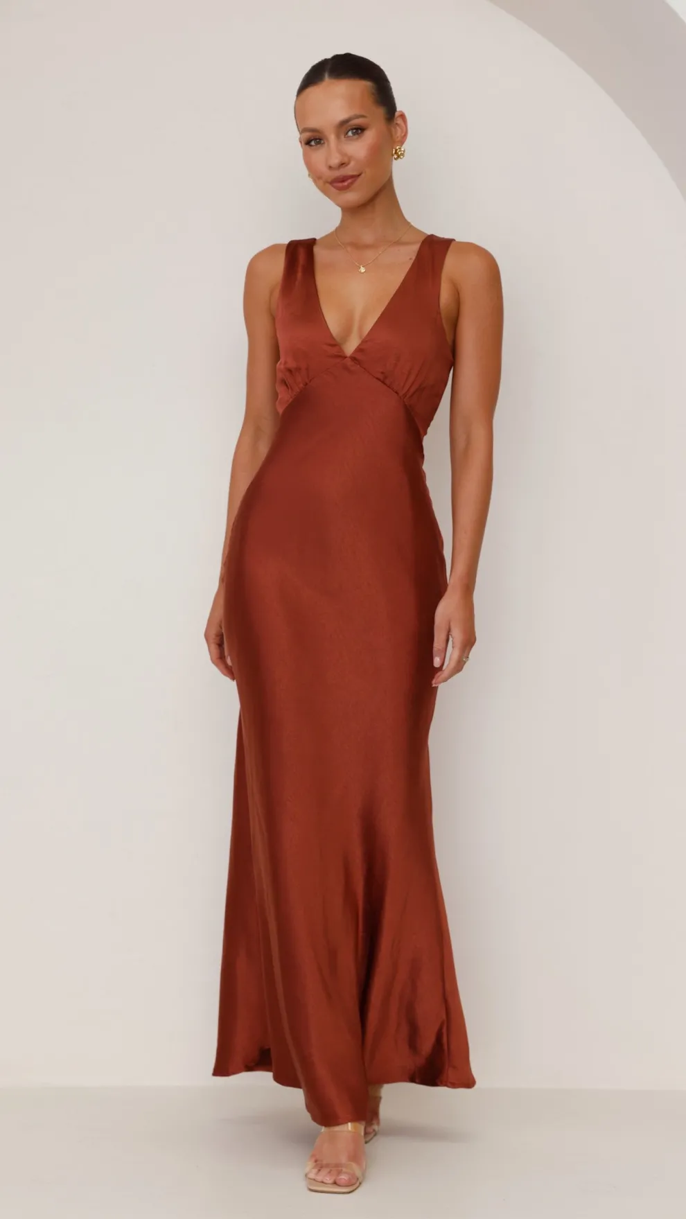 Sofia Maxi Dress - Rust