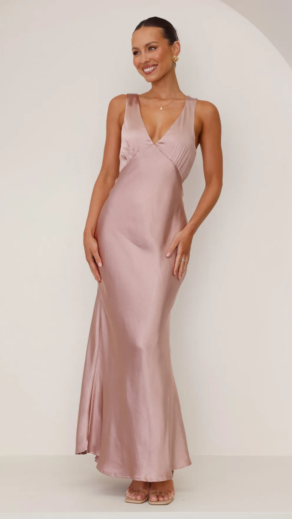 Sofia Maxi Dress - Dusty Pink