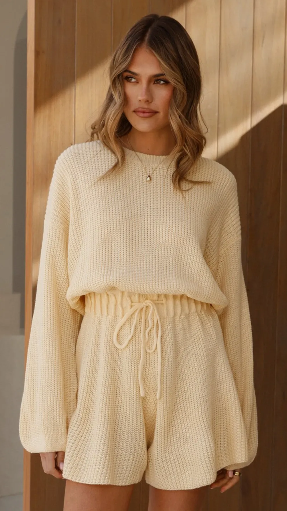 Sol Knit Playsuit - Yellow