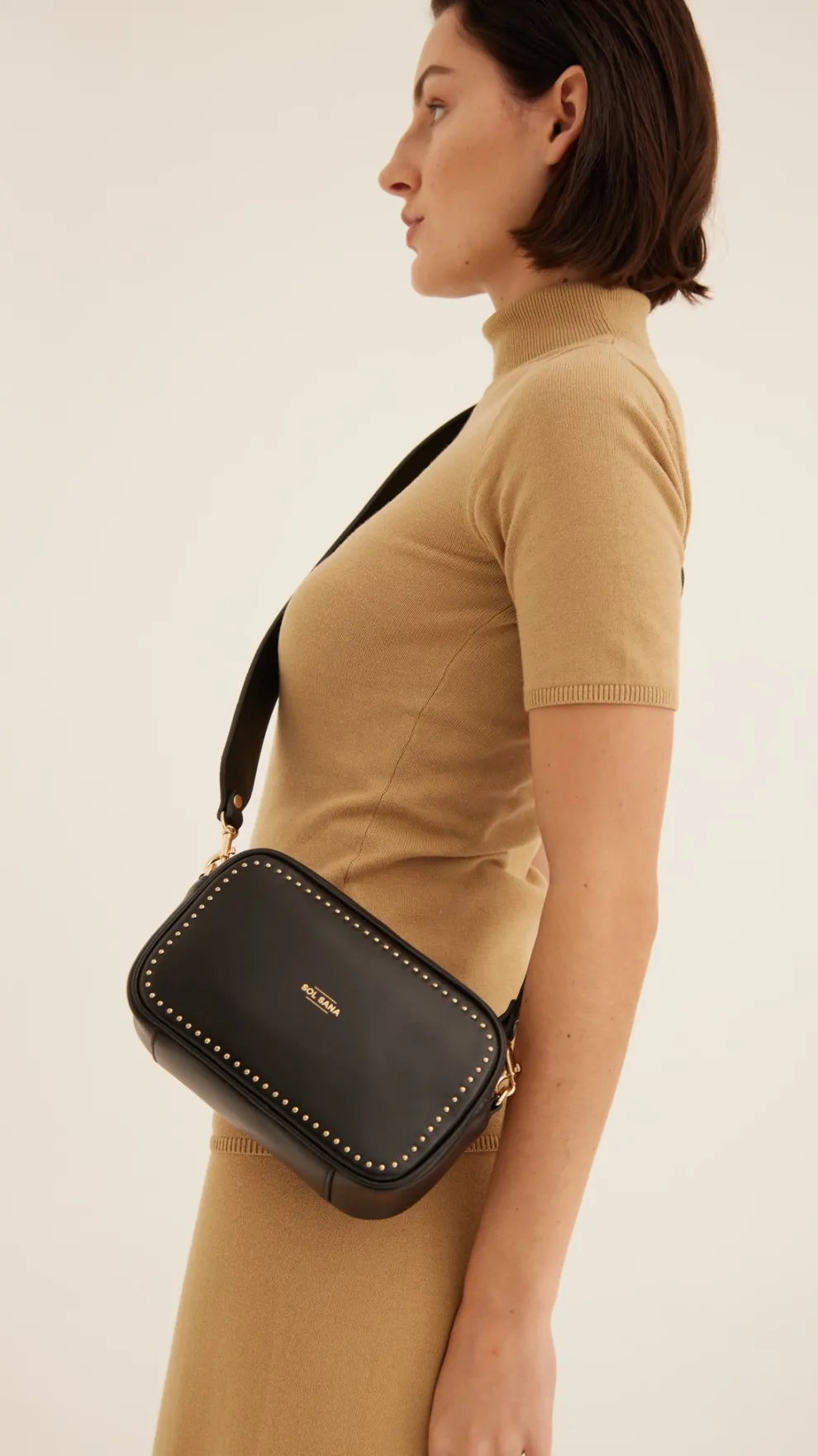 Sol Sana Camera Bag - Black/Gold