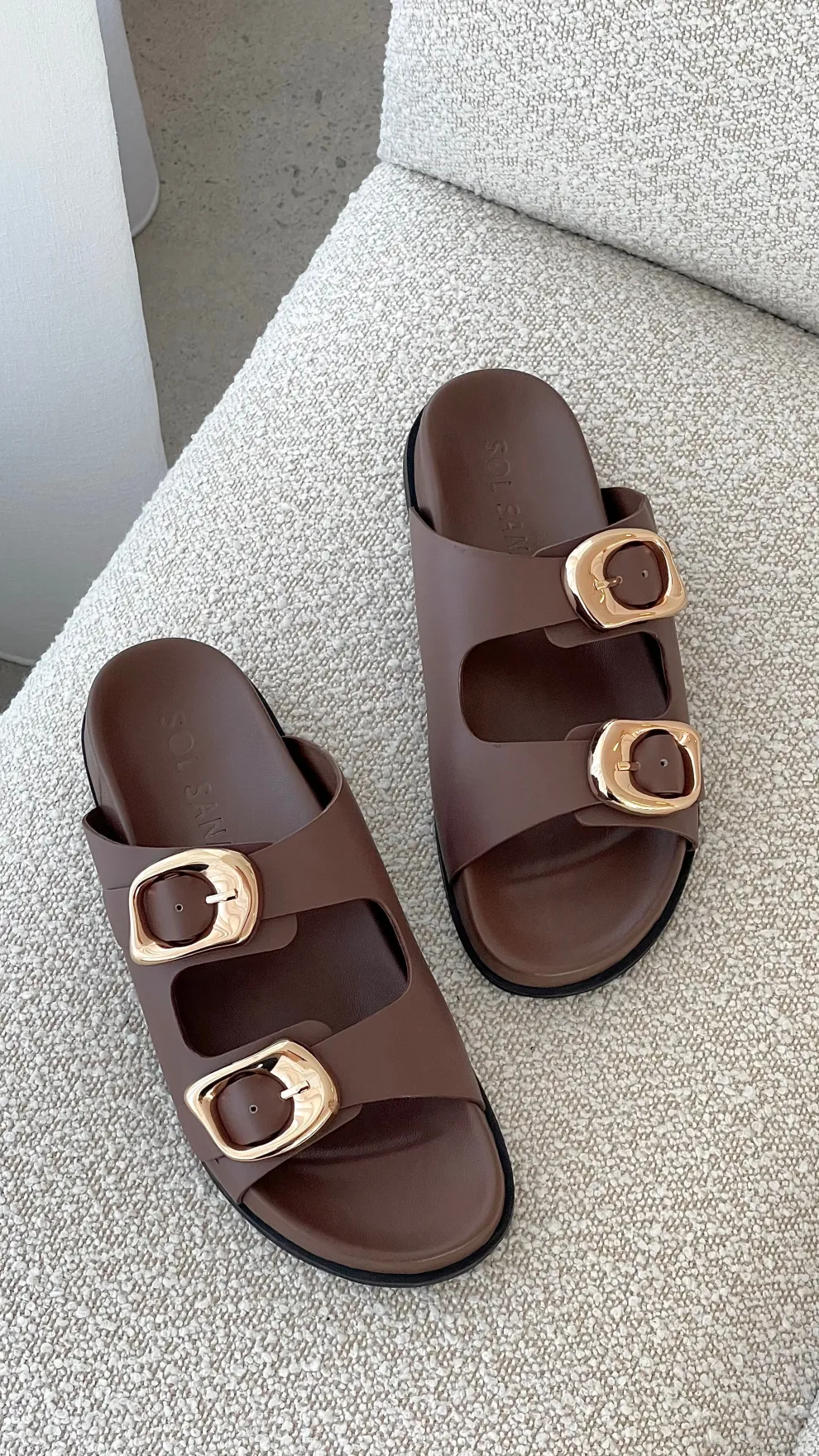 Sol Sana San Jose Footbed - Cocoa / Gold