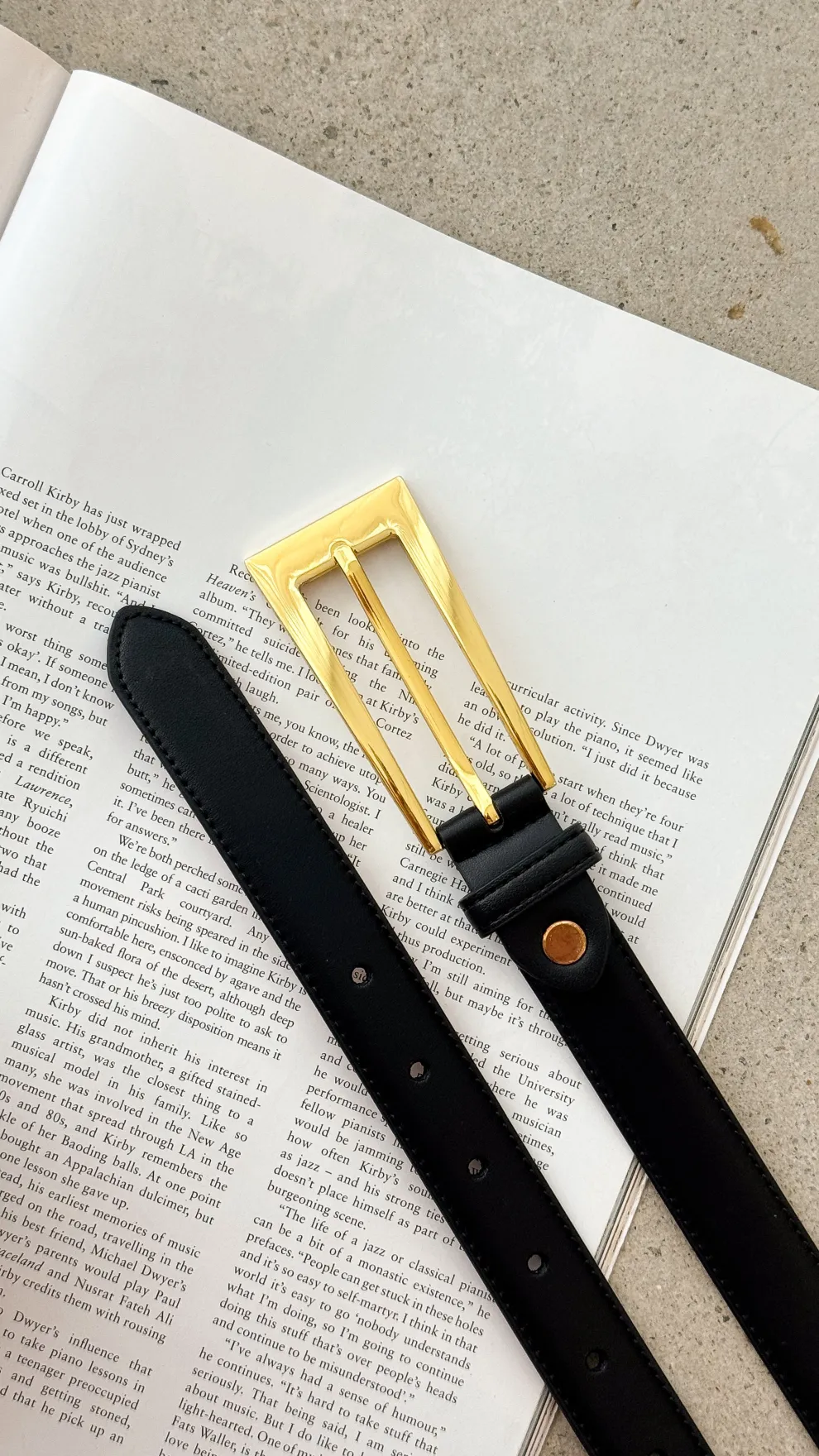 Stacey Belt - Black / Gold