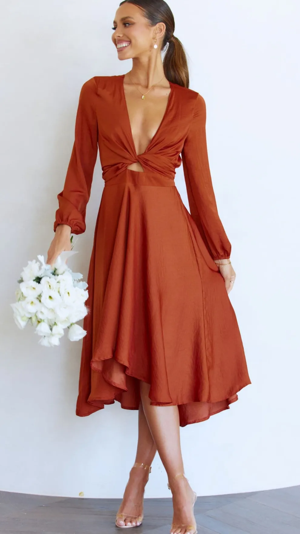 Starry Nights Dress - Rust