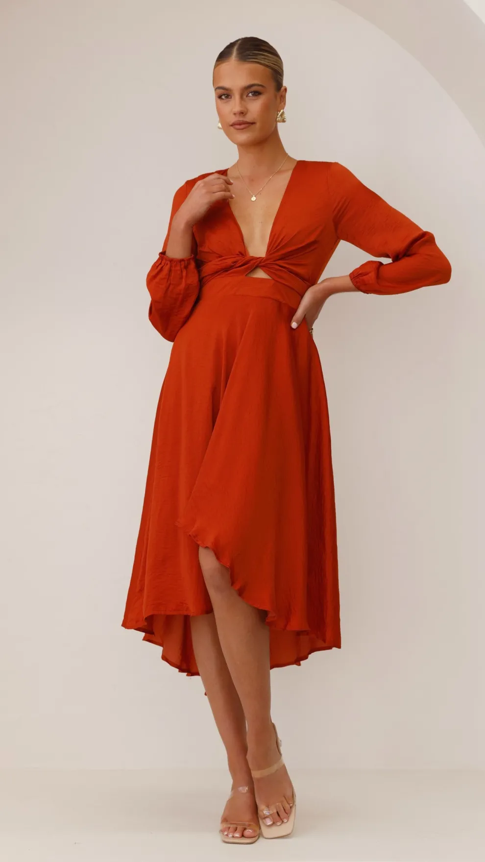 Starry Nights Dress - Rust