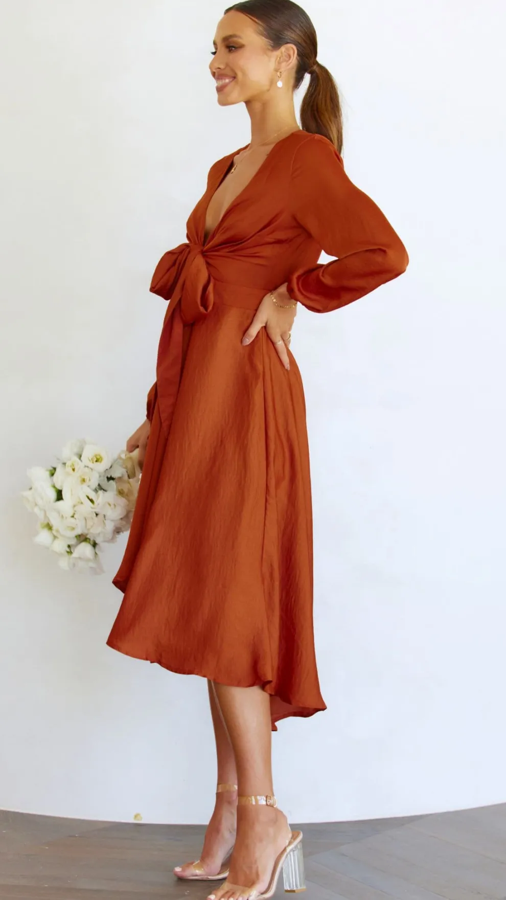 Starry Nights Dress - Rust