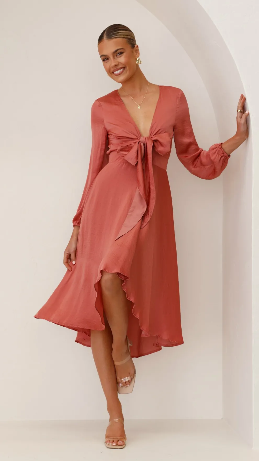 Starry Nights Dress - Baked Rose