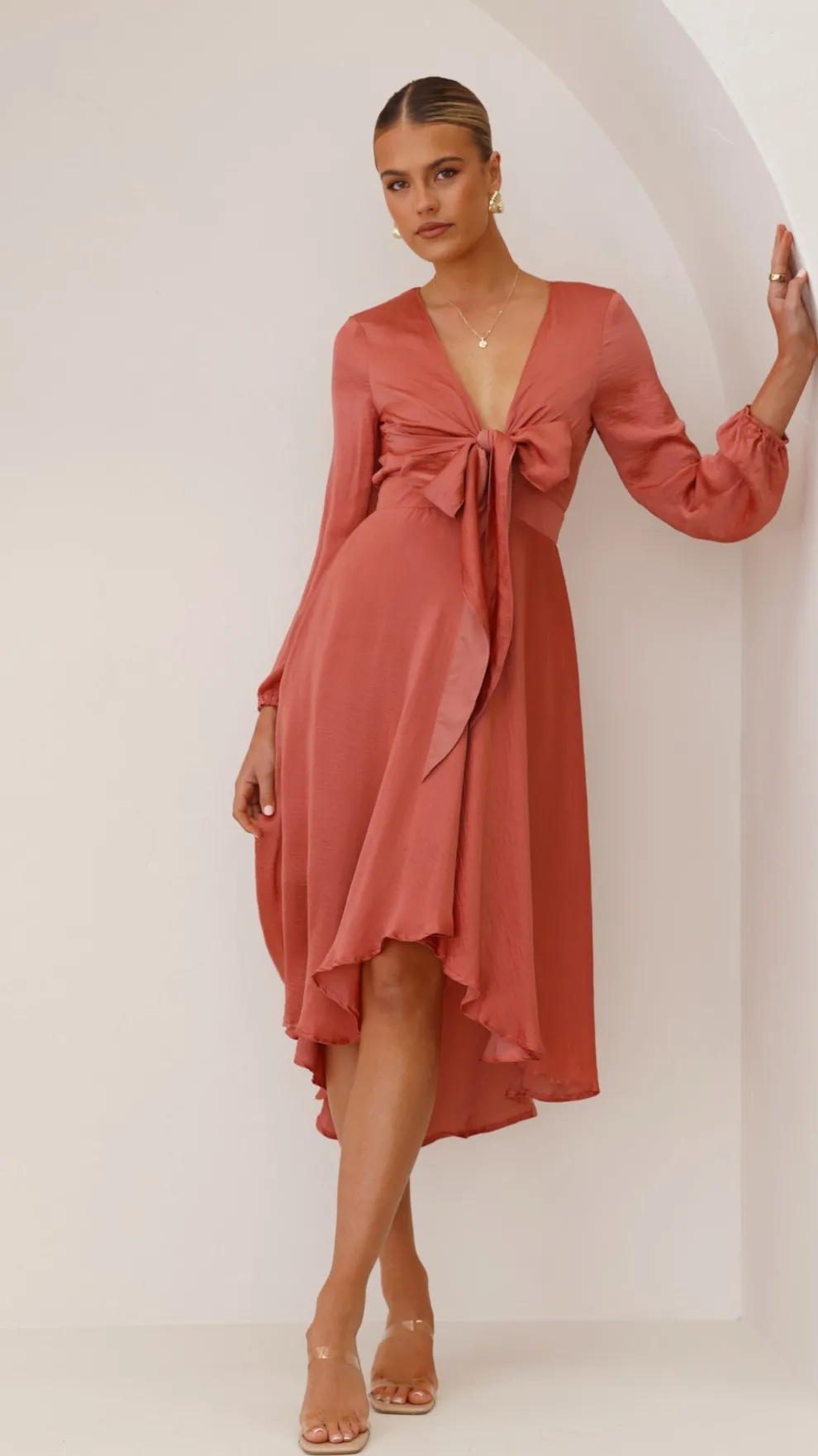 Starry Nights Dress - Baked Rose