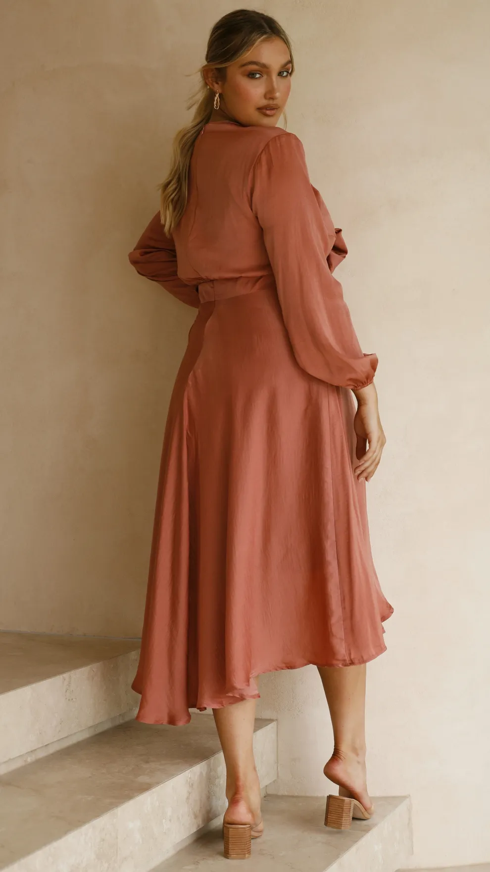 Starry Nights Dress - Baked Rose