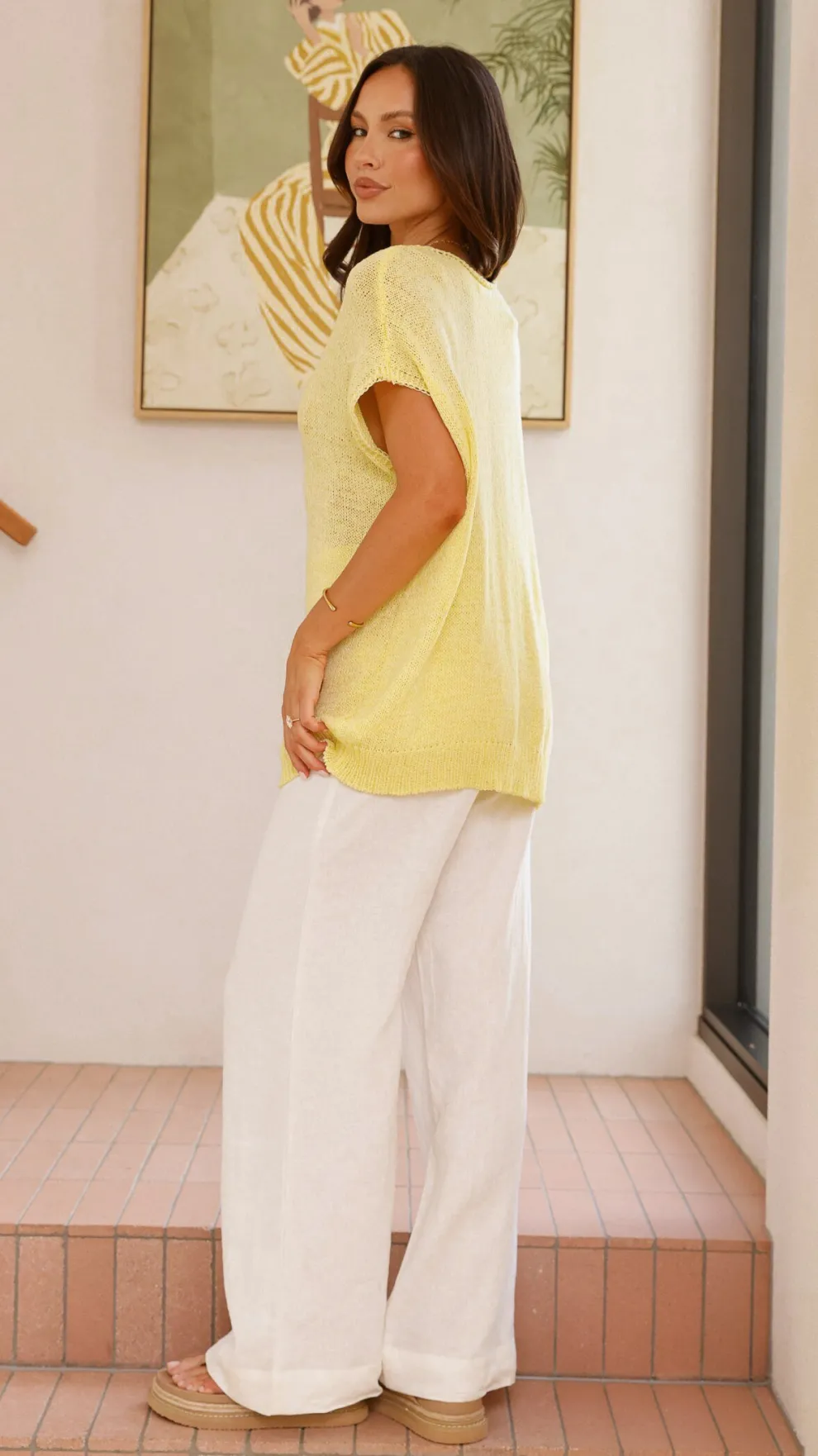 Stelaria Knit Top - Yellow