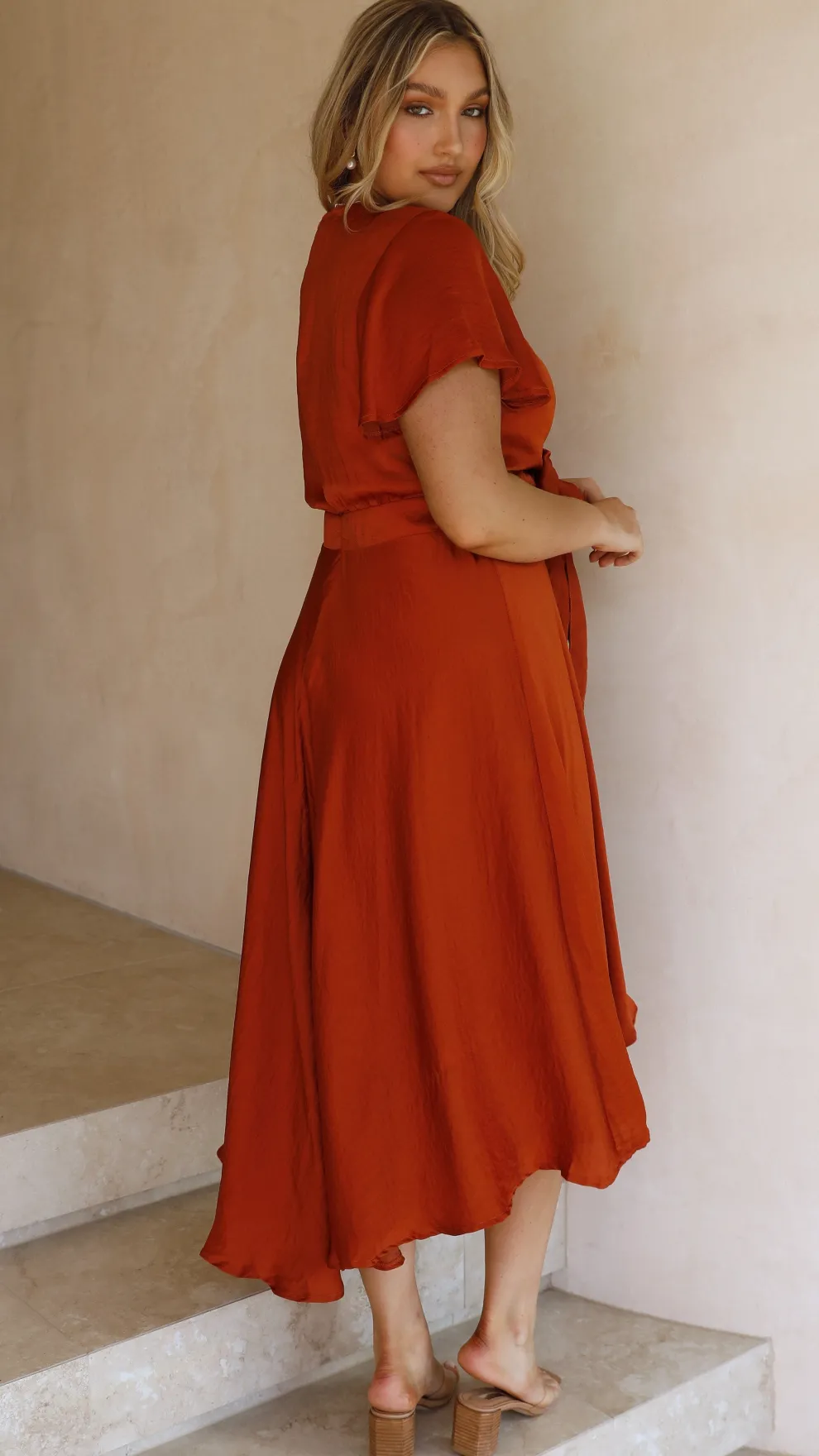 Sunny Daze Dress - Rust