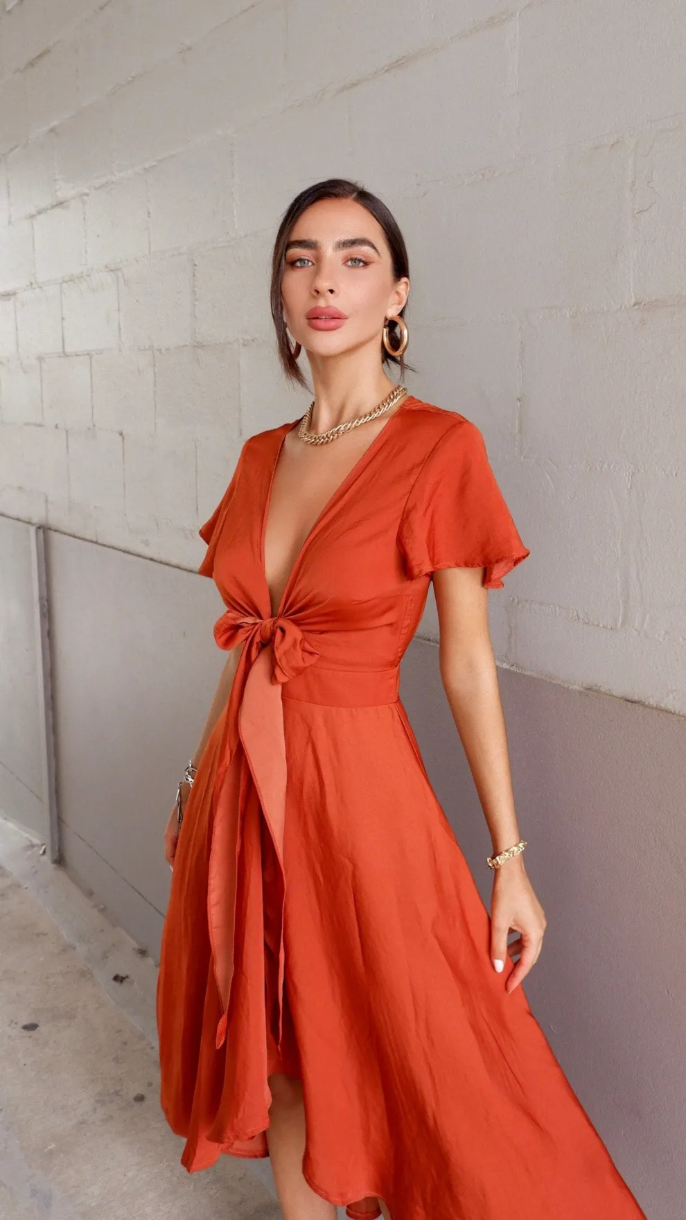 Sunny Daze Dress - Rust