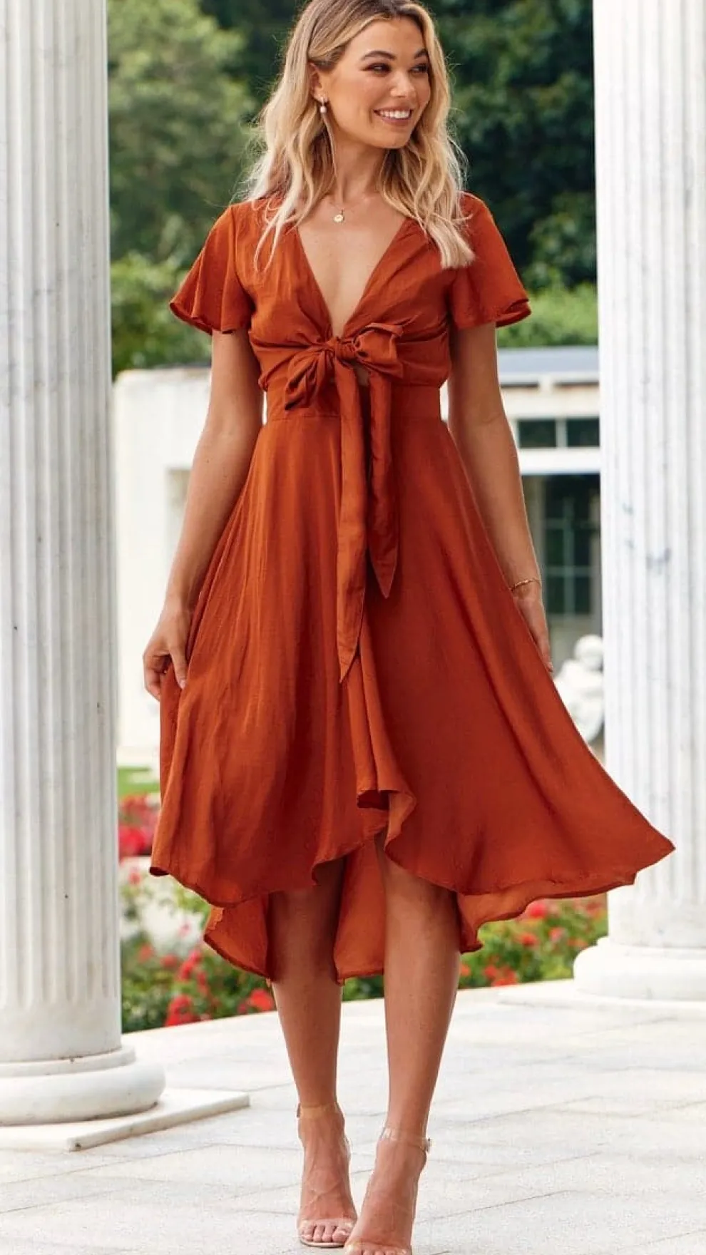 Sunny Daze Dress - Rust