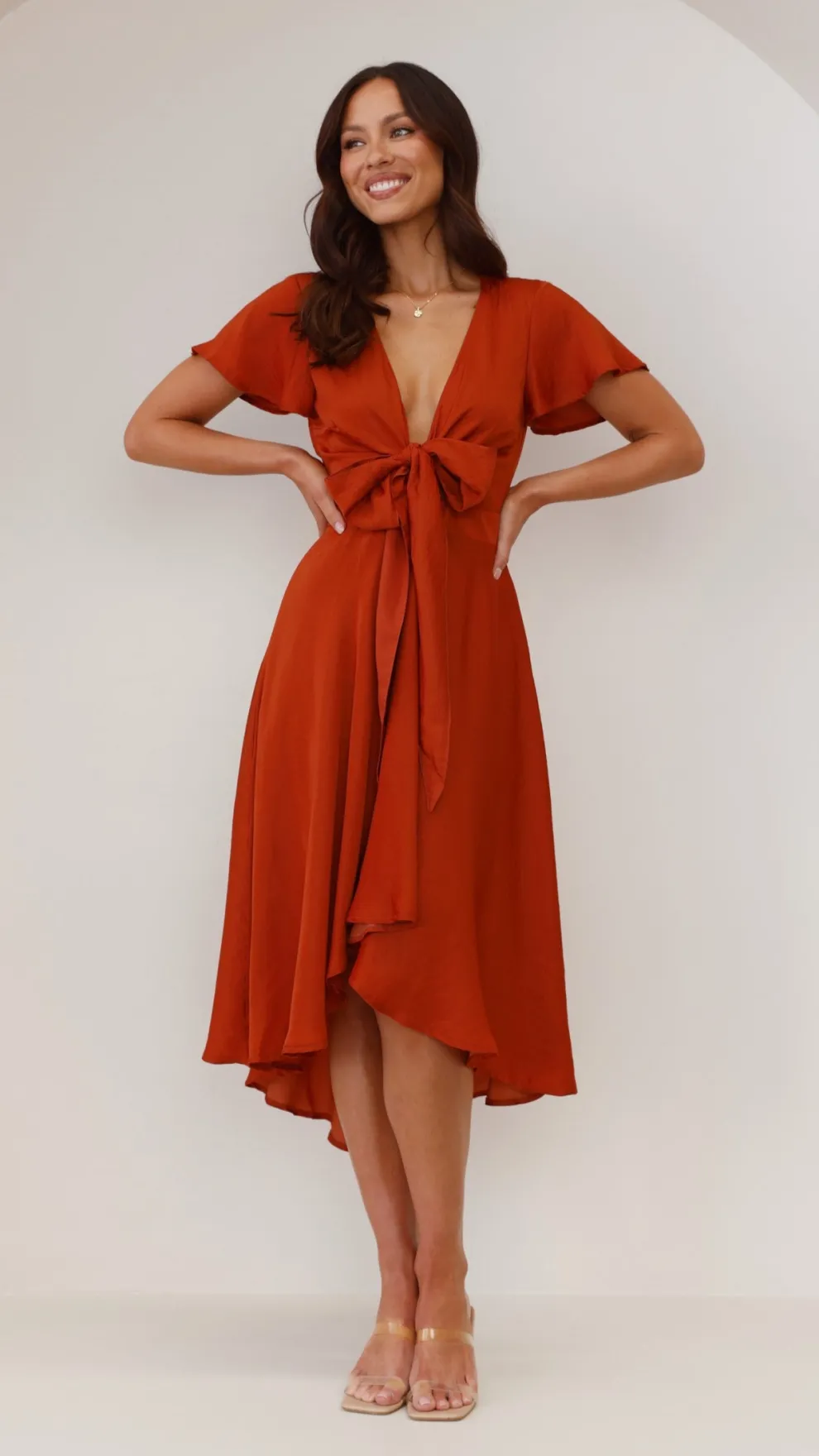 Sunny Daze Dress - Rust