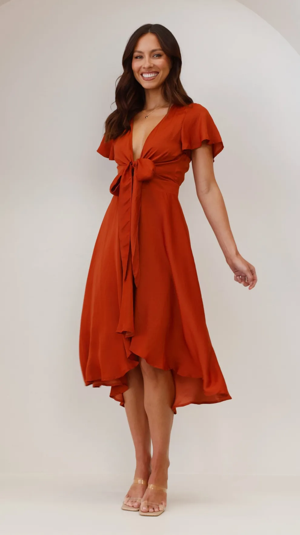 Sunny Daze Dress - Rust