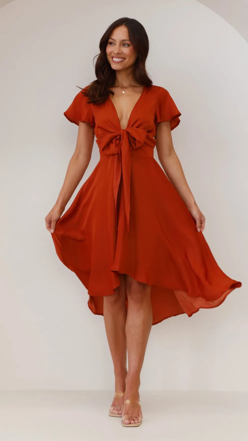 Sunny Daze Dress - Rust