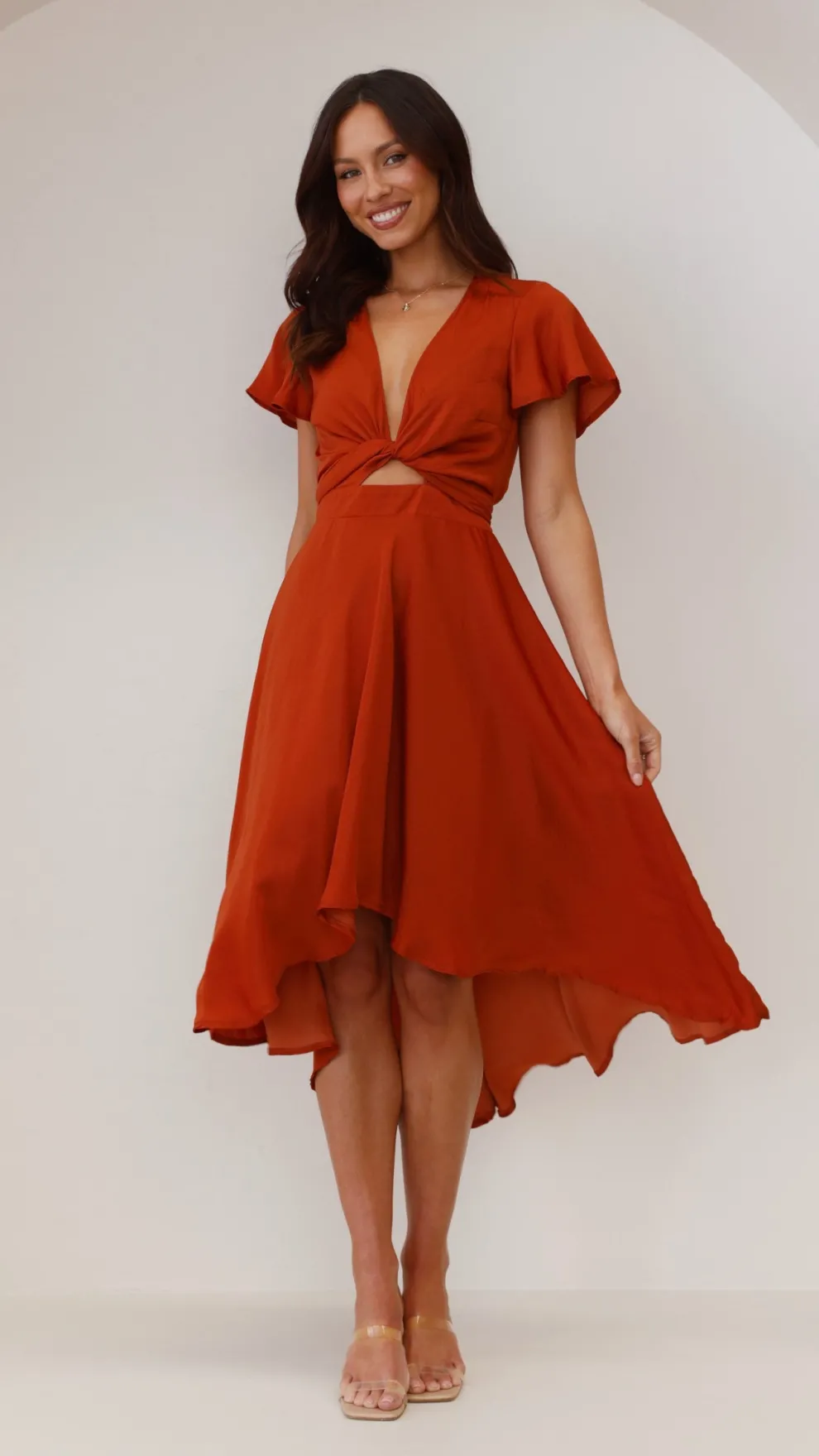 Sunny Daze Dress - Rust