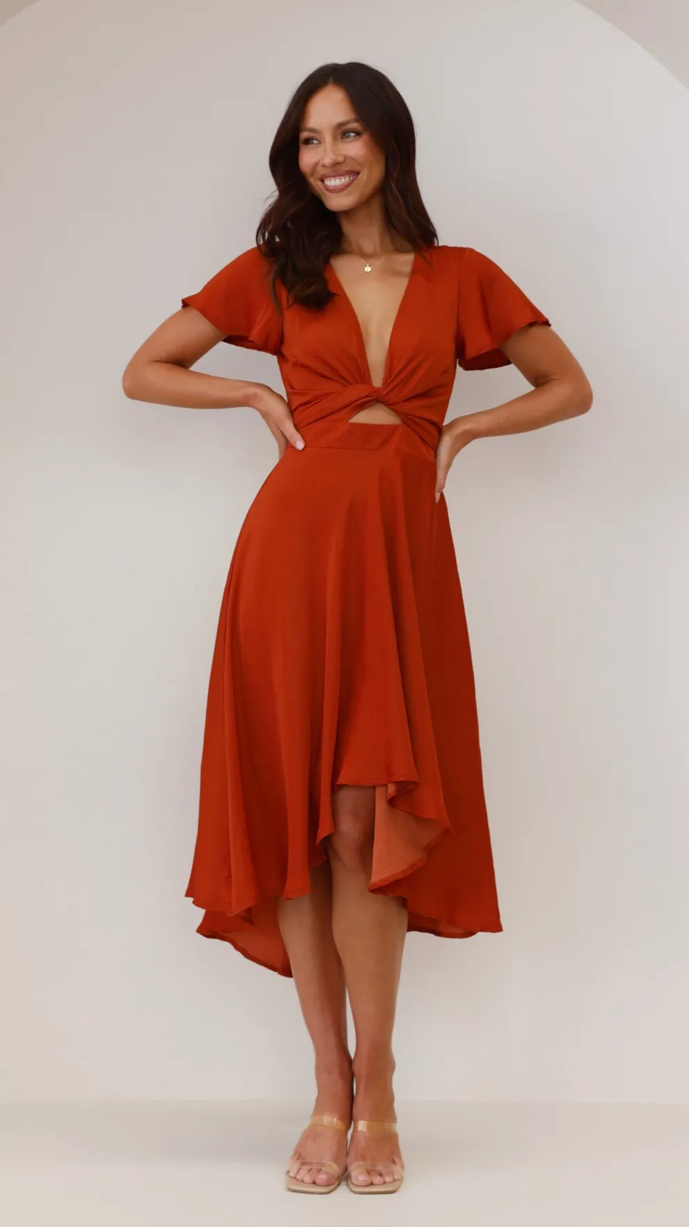 Sunny Daze Dress - Rust