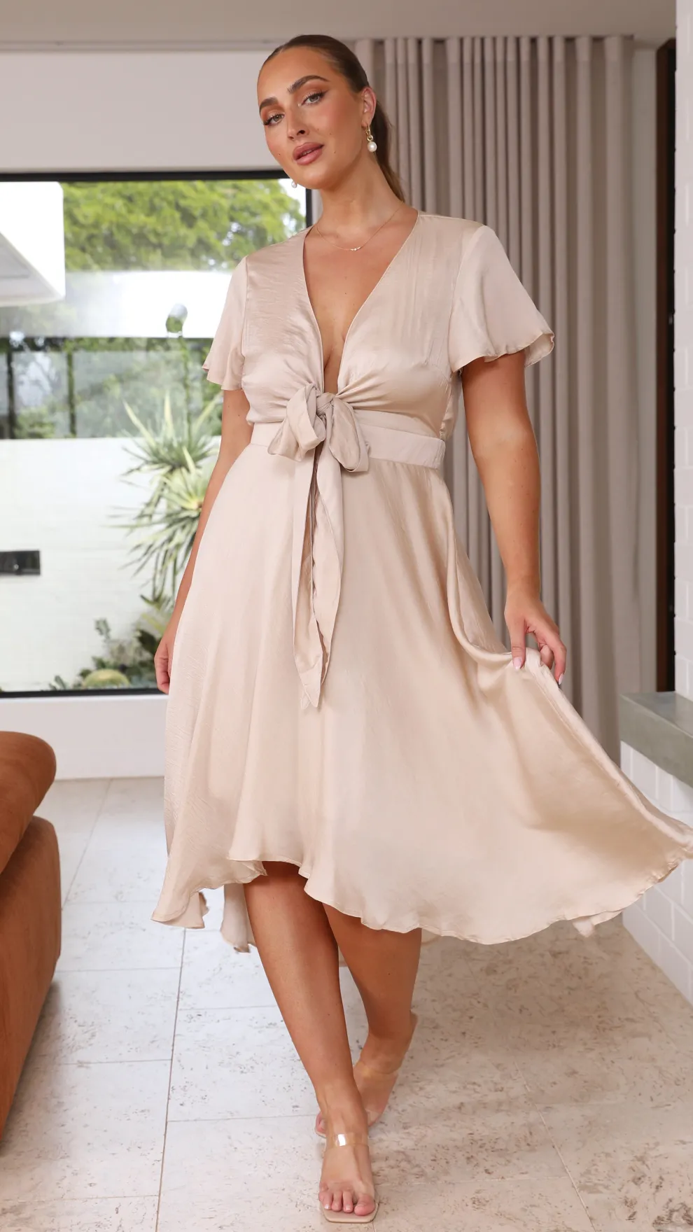 Sunny Daze Dress - Champagne