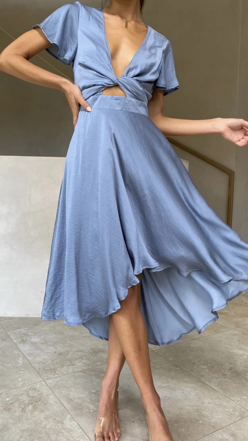Sunny Daze Dress - Steel Blue