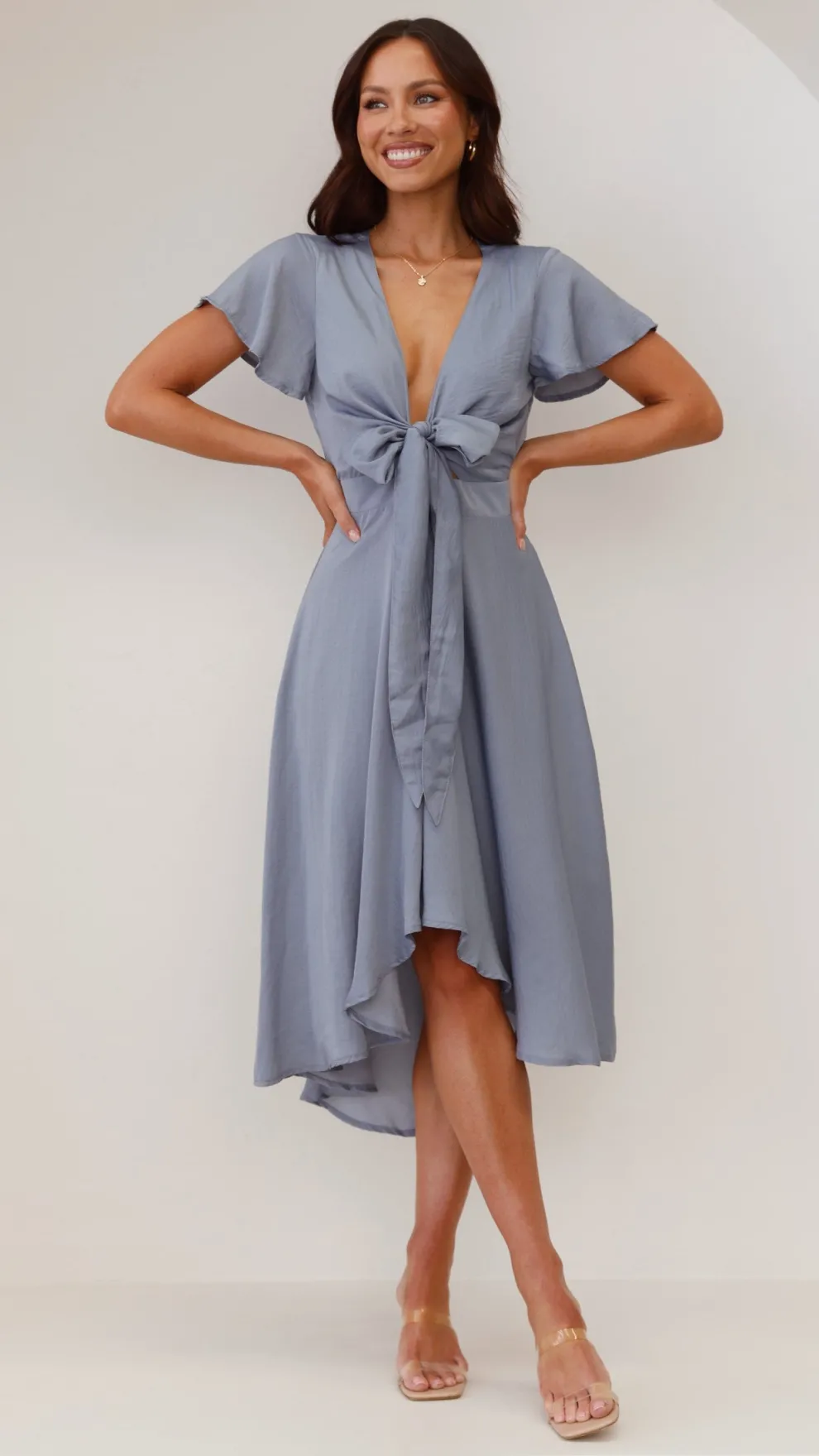 Sunny Daze Dress - Steel Blue