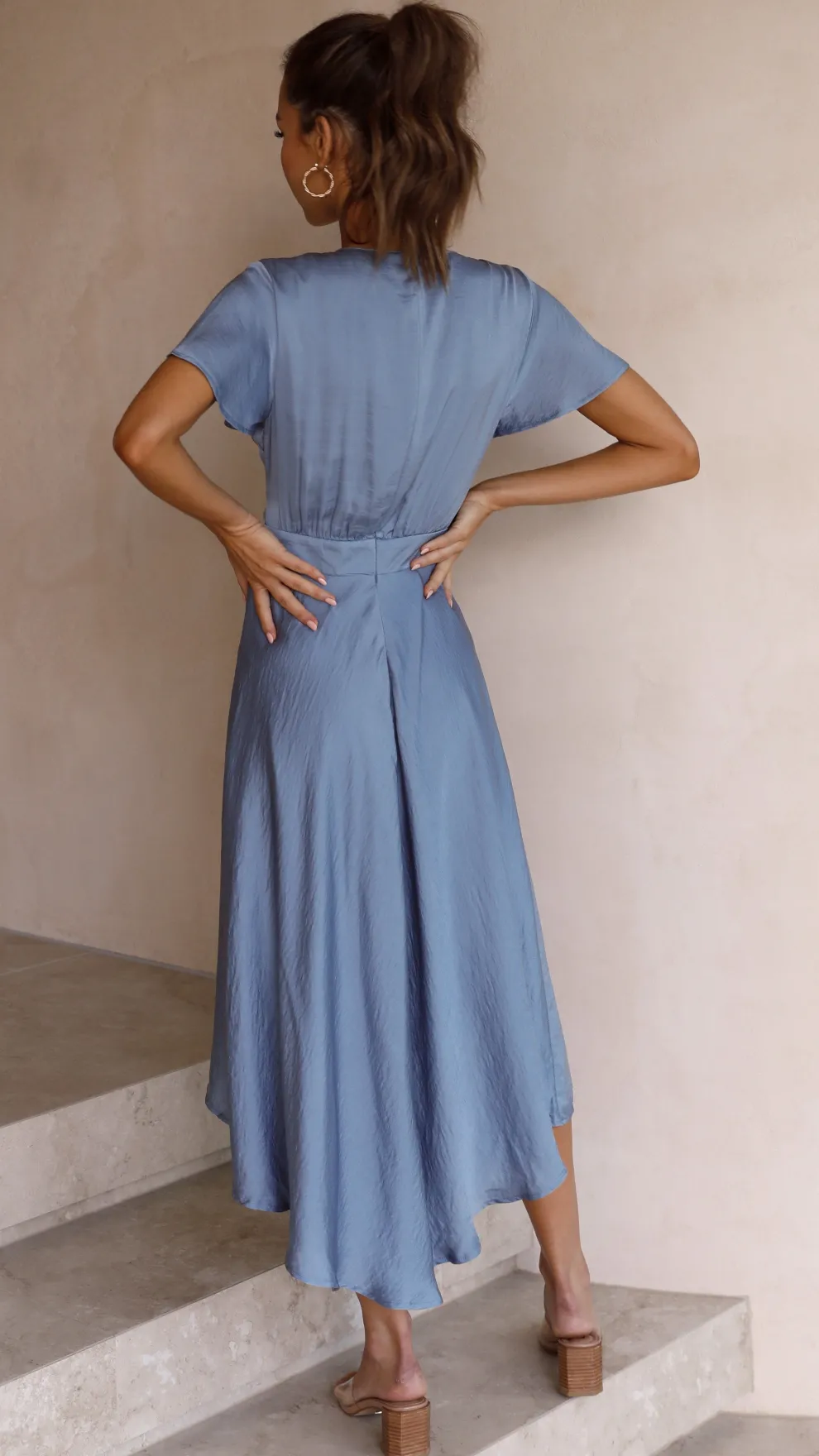 Sunny Daze Dress - Steel Blue