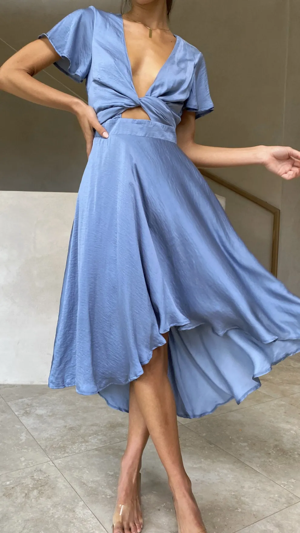 Sunny Daze Dress - Steel Blue