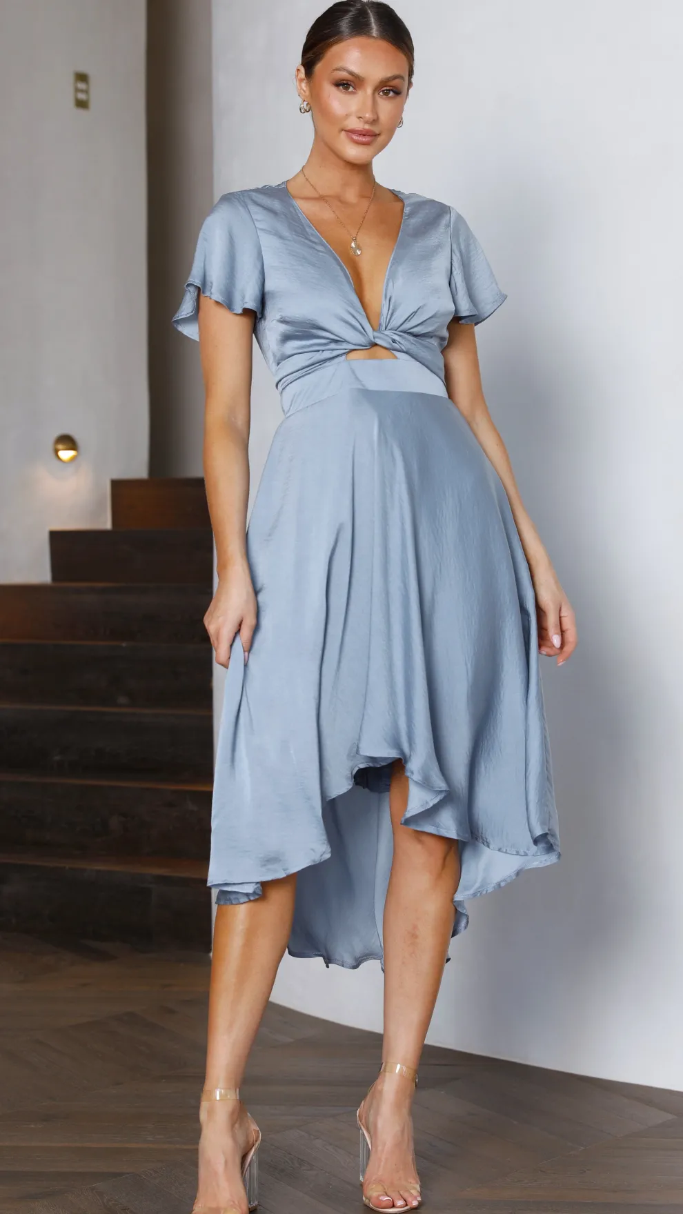 Sunny Daze Dress - Steel Blue