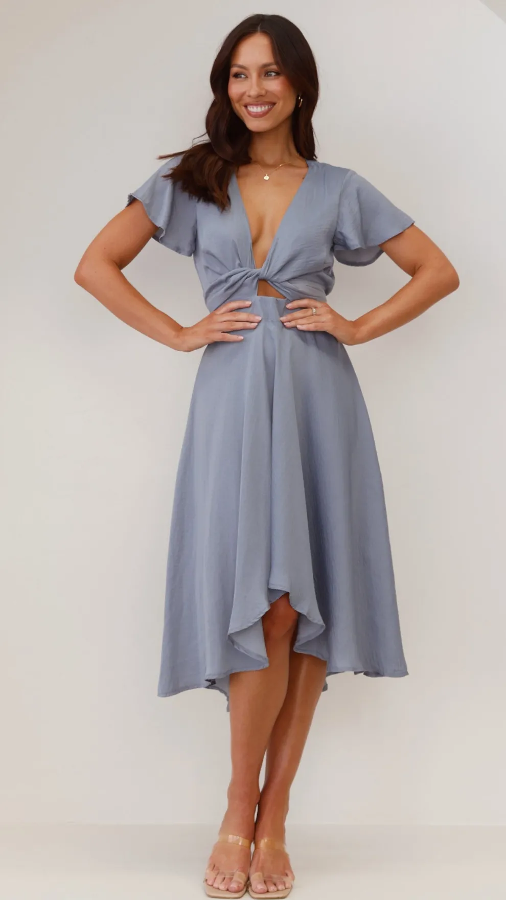 Sunny Daze Dress - Steel Blue