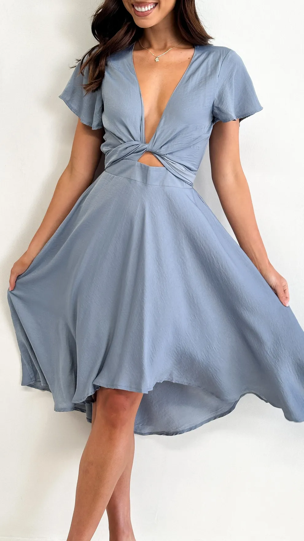 Sunny Daze Dress - Steel Blue