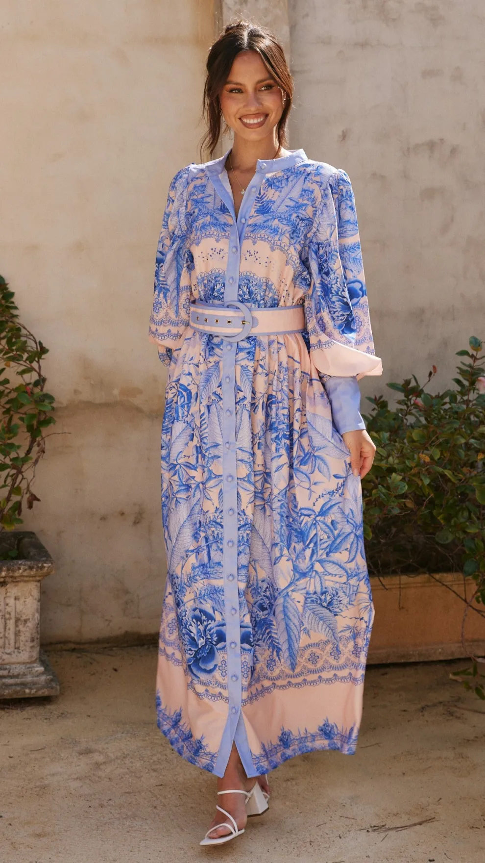 Taia Maxi Dress - Madeline Blue