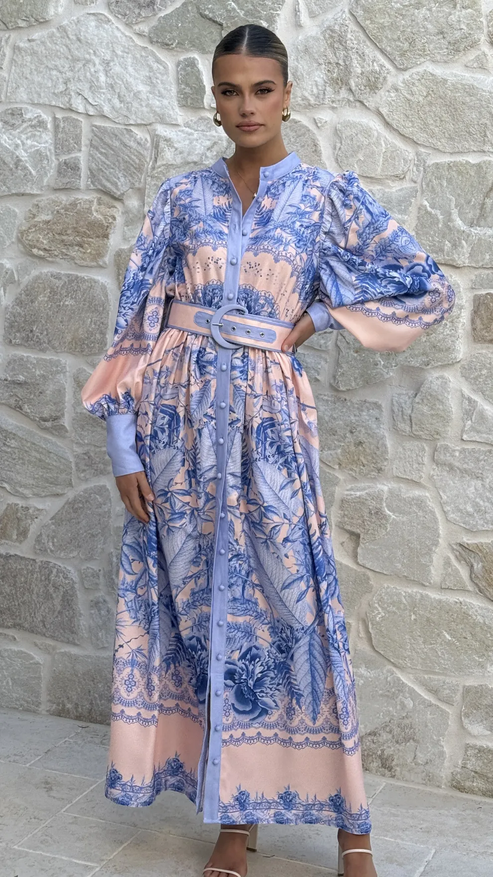 Taia Maxi Dress - Madeline Blue