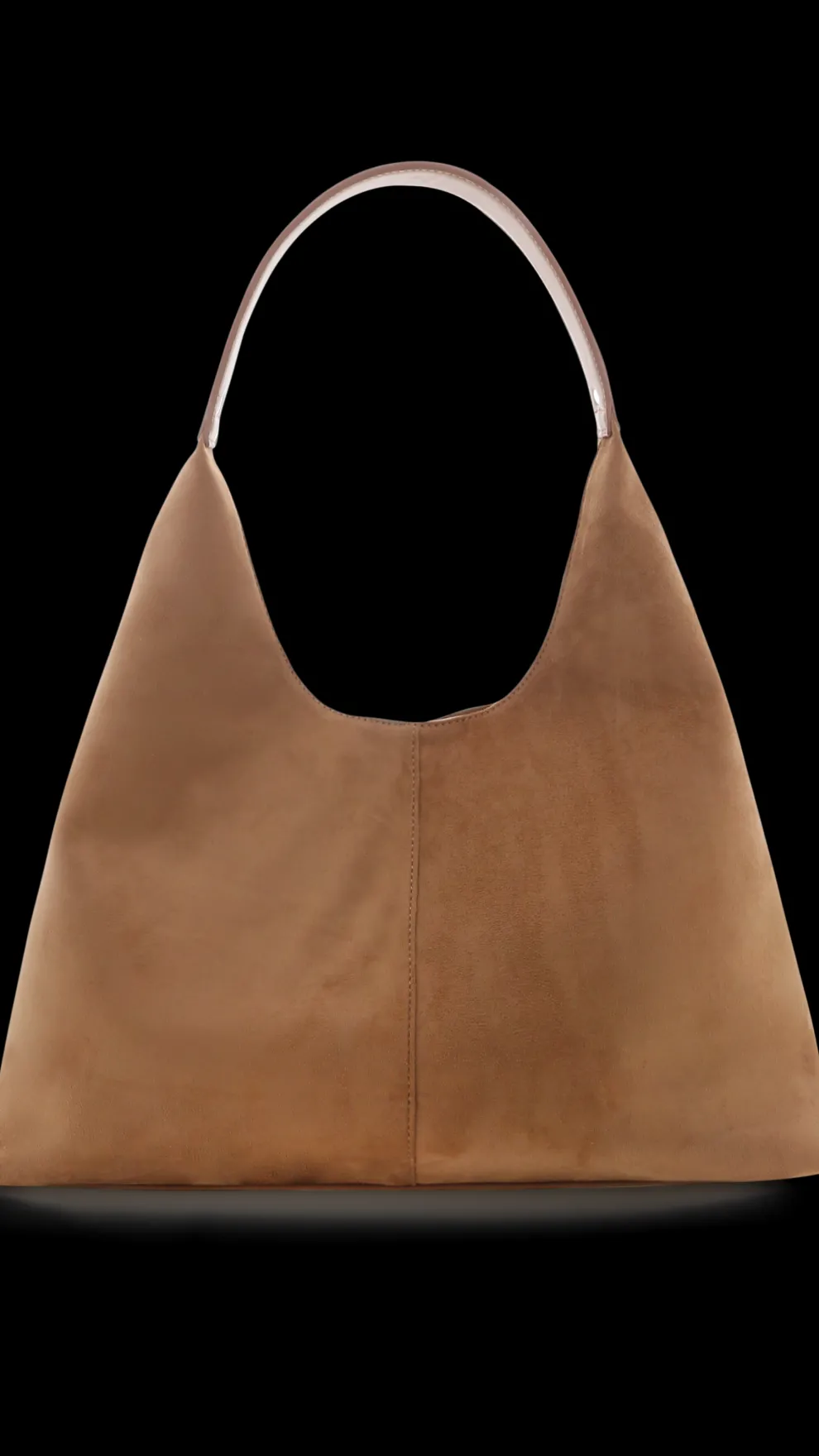 Tammy Shoulder Bag - Dark Tan Suede