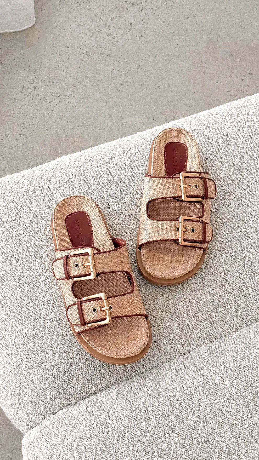 Tenzin Slides - Natural Raffia