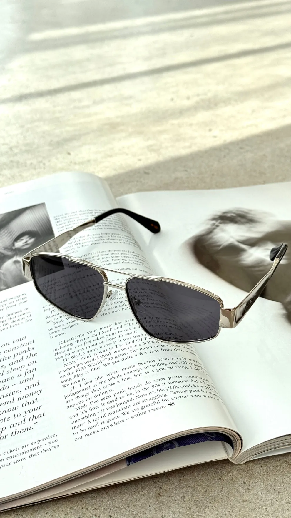 The Earle Sunglasses - Silver / Smoke